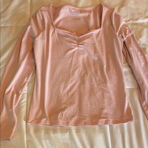 Chic Blush Long Sleeve Women's Top